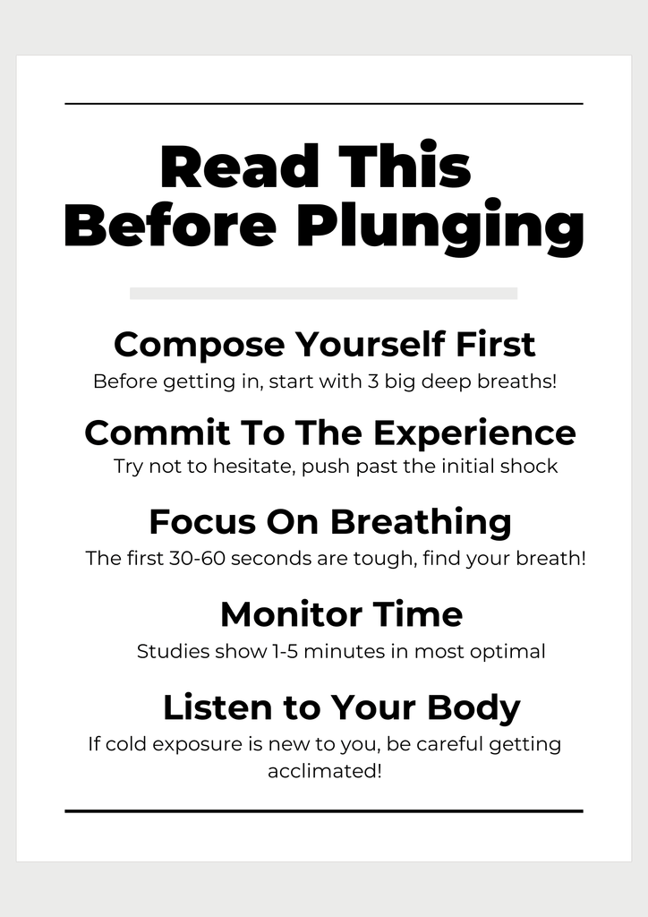 read this before plunging
